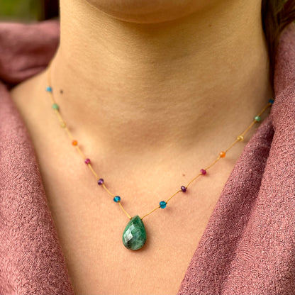 Sakota Emerald Rainbow Drop