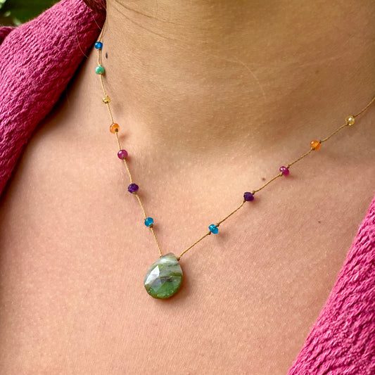 Peruvian Opal Rainbow Drop