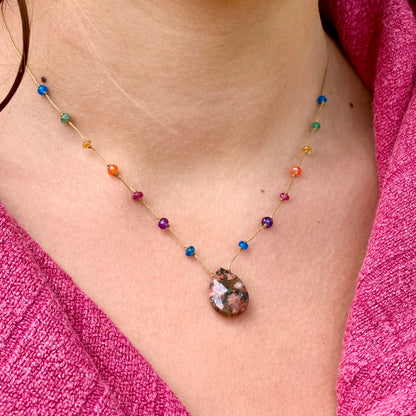 Jasper and Granite Rainbow Drops