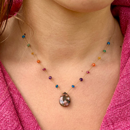 Jasper and Granite Rainbow Drops