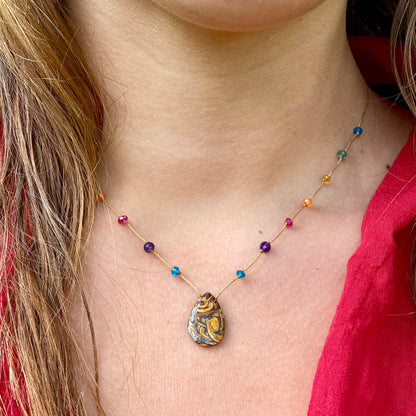 Jasper and Granite Rainbow Drops