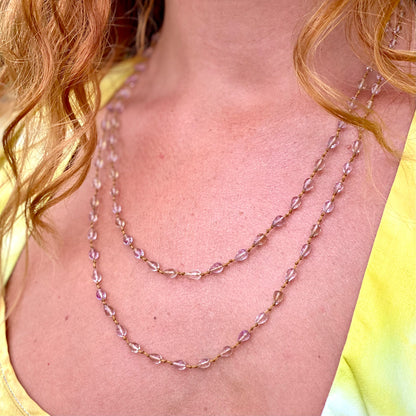 Ametrine Drop Lei