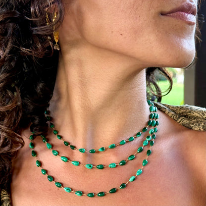 Malachite Drop Lei