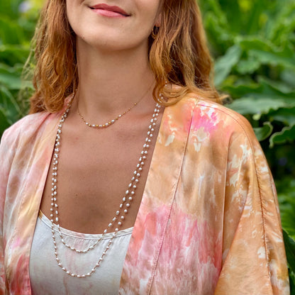 South Sea Pearl & Gold Accent Strand