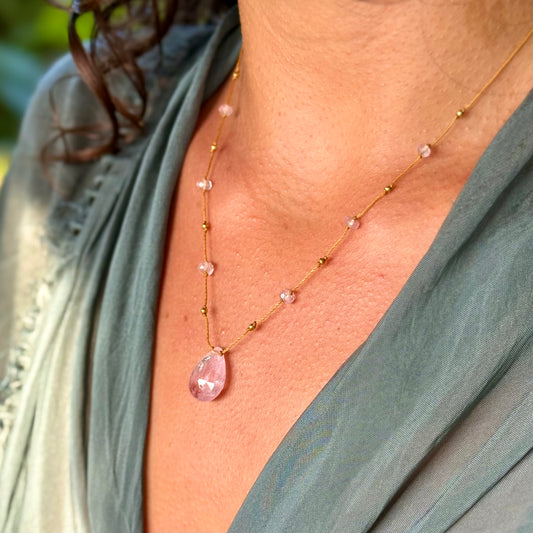 Morganite Alohi Drop