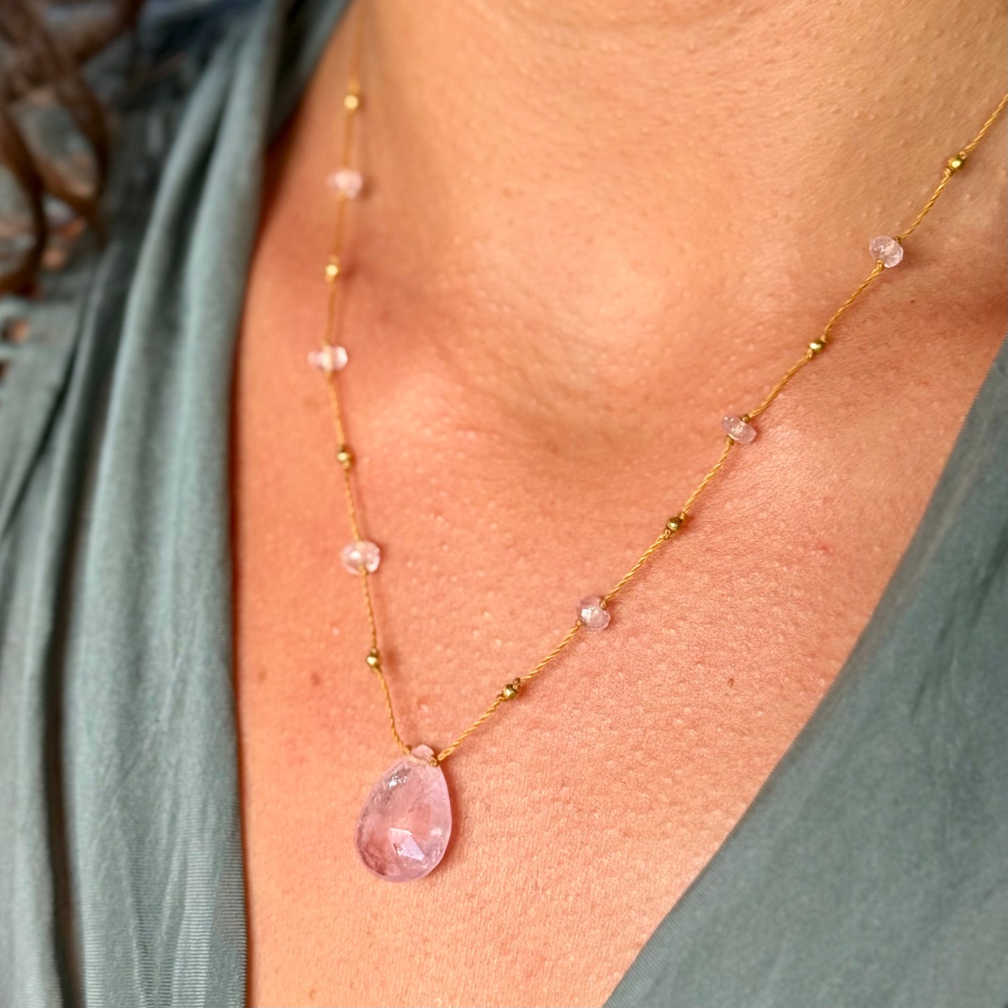 Morganite Alohi Drop