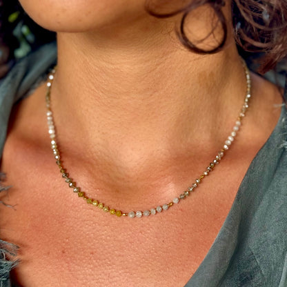 Shaded Diamond & Gold Strand