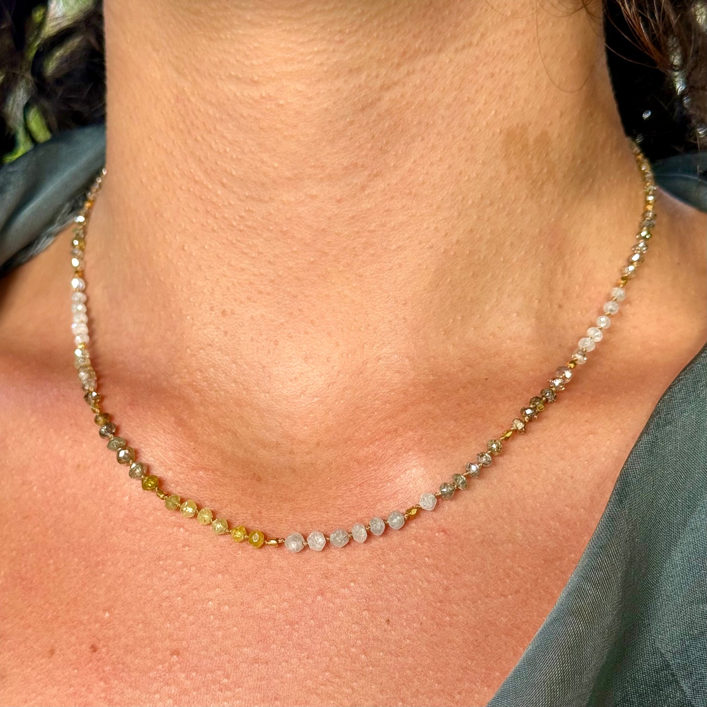 Shaded Diamond & Gold Strand