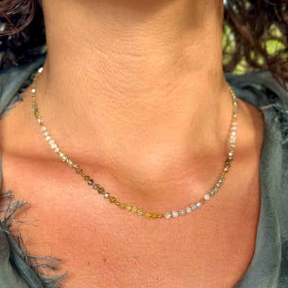 Shaded Diamond & Gold Strand