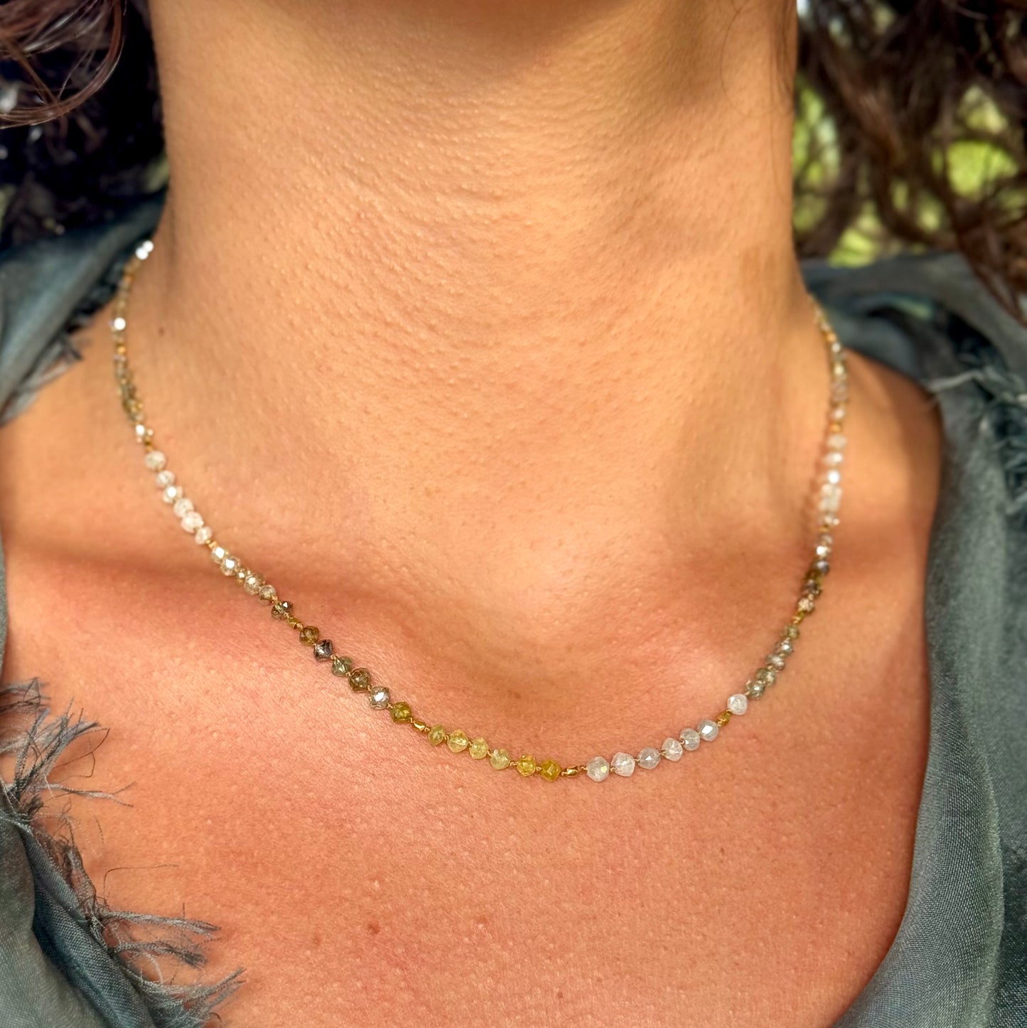 Shaded Diamond & Gold Strand