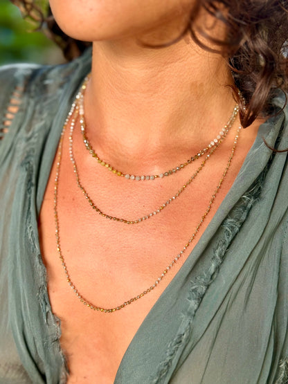 Shaded Diamond & Gold Strand