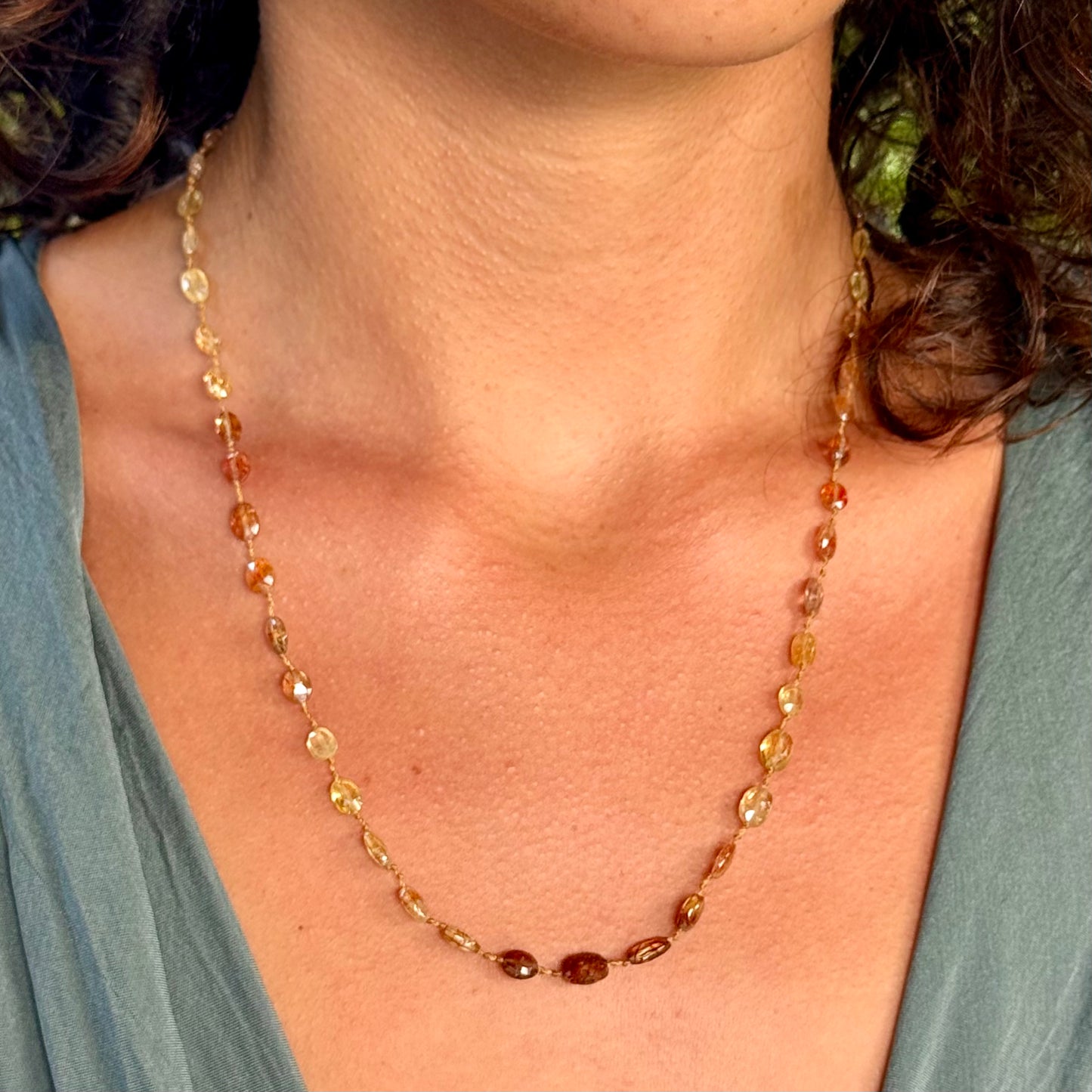 Golden Zircon Lei