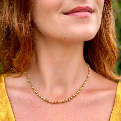 Organic Gold Necklace