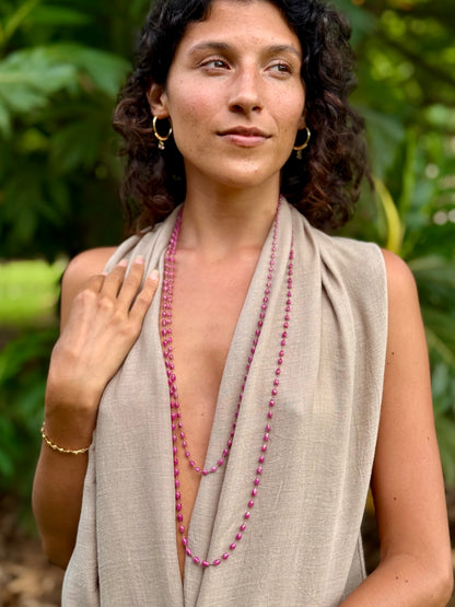 Pink Sapphire Lei