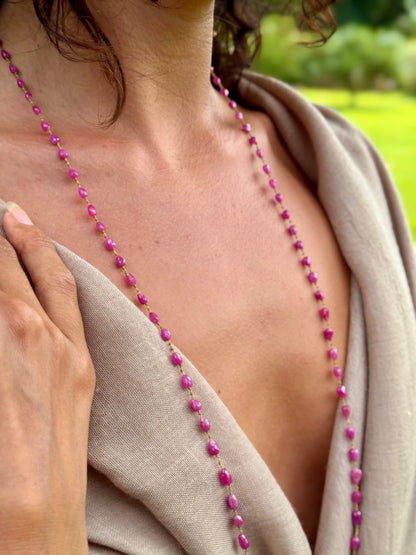 Pink Sapphire Lei