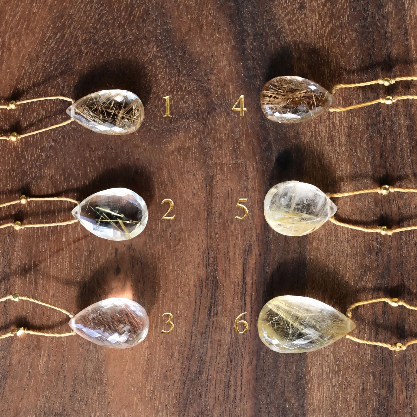 Rutilated Quartz Alohi Drop