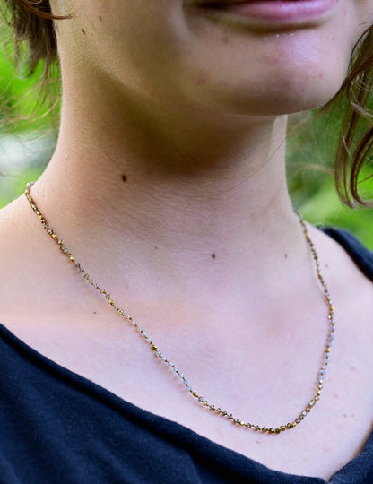 Shaded Diamond & Gold Strand