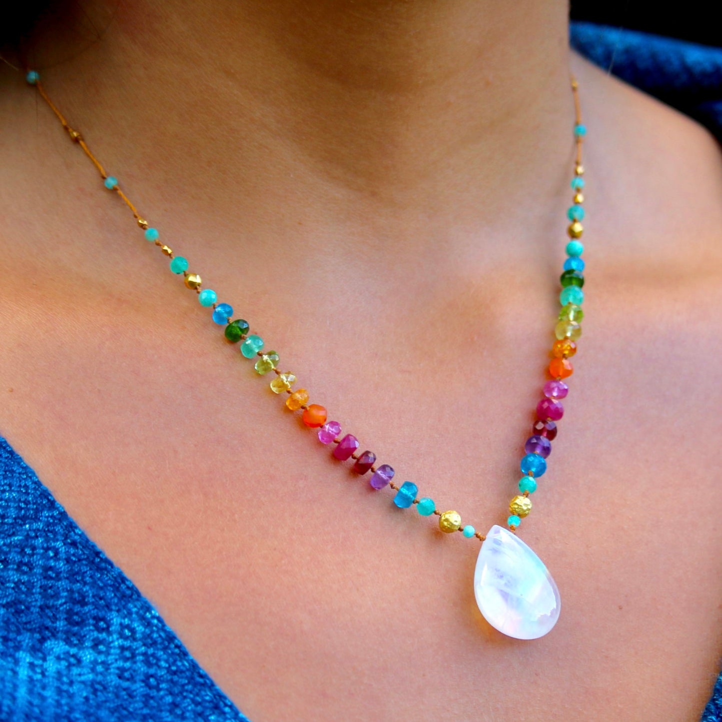 Moonstone & Gold Rainbow Mana