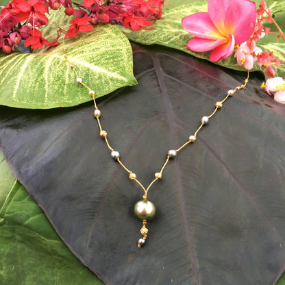 Tahitian Hematite Black Pearl Alohi