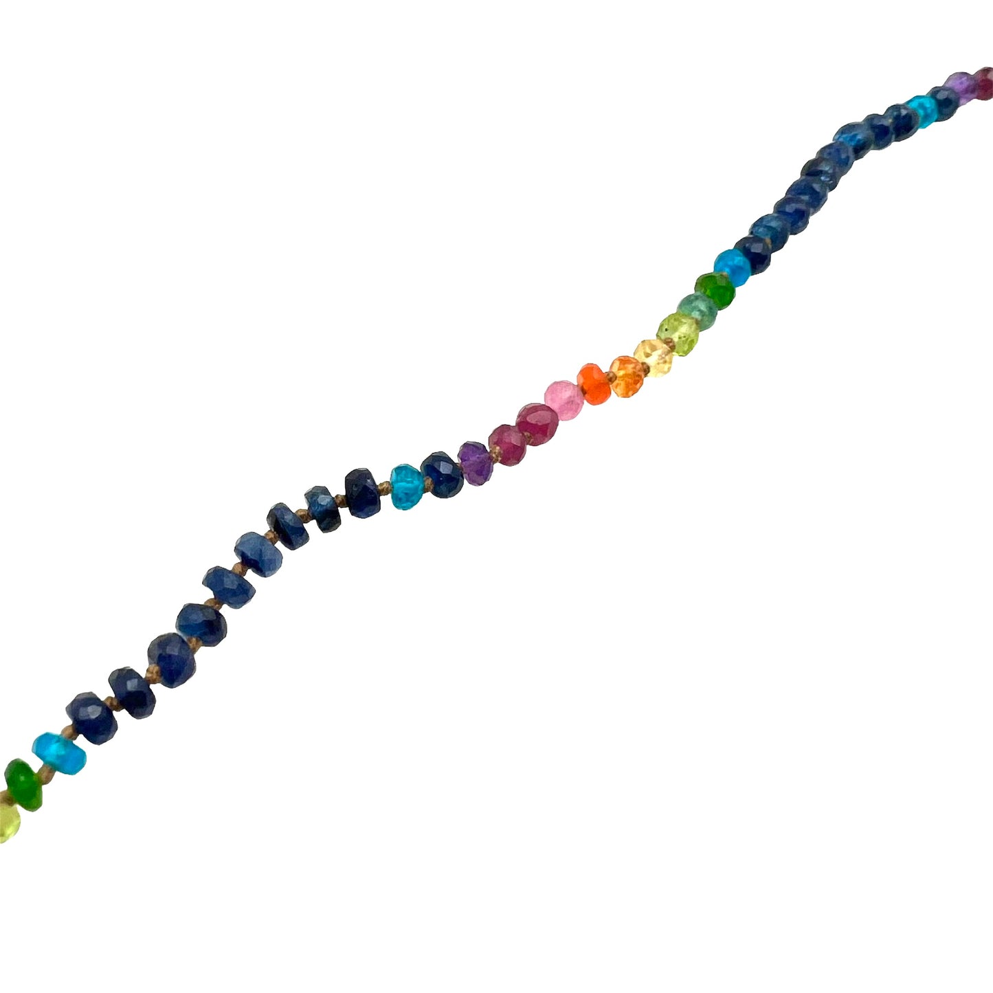 Midnight Sapphire Rainbow Bracelet