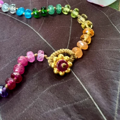 Labradorite Mid Length Rainbow Lei