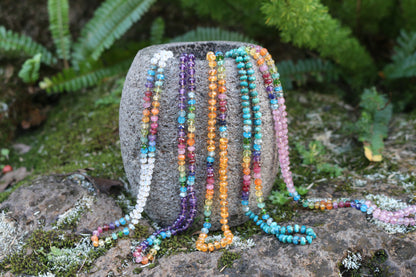 Moonstone Choker Rainbow Lei