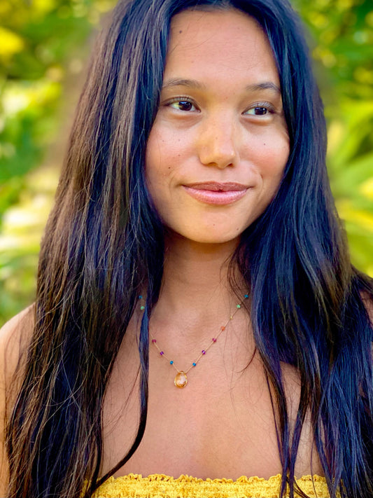 Citrine Rainbow Drop