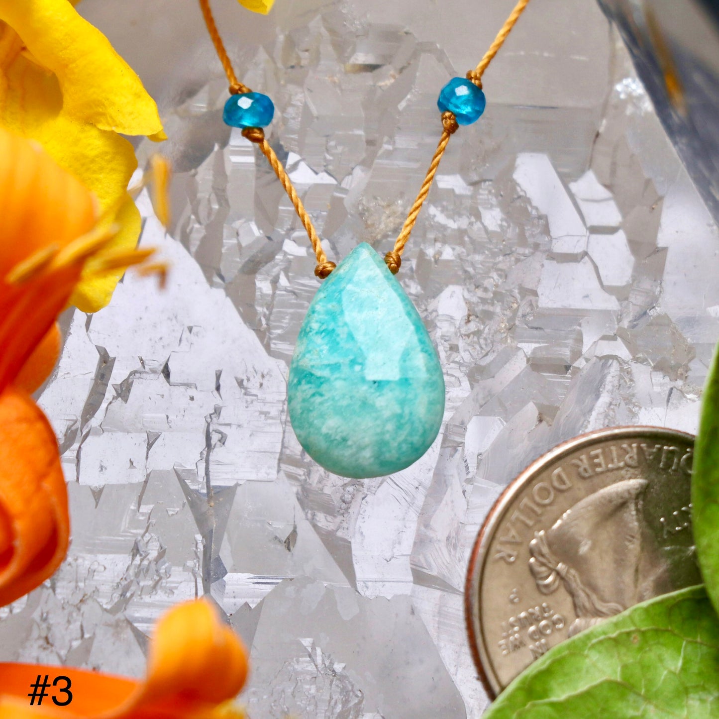 Aqua Amazonite Rainbow Drop