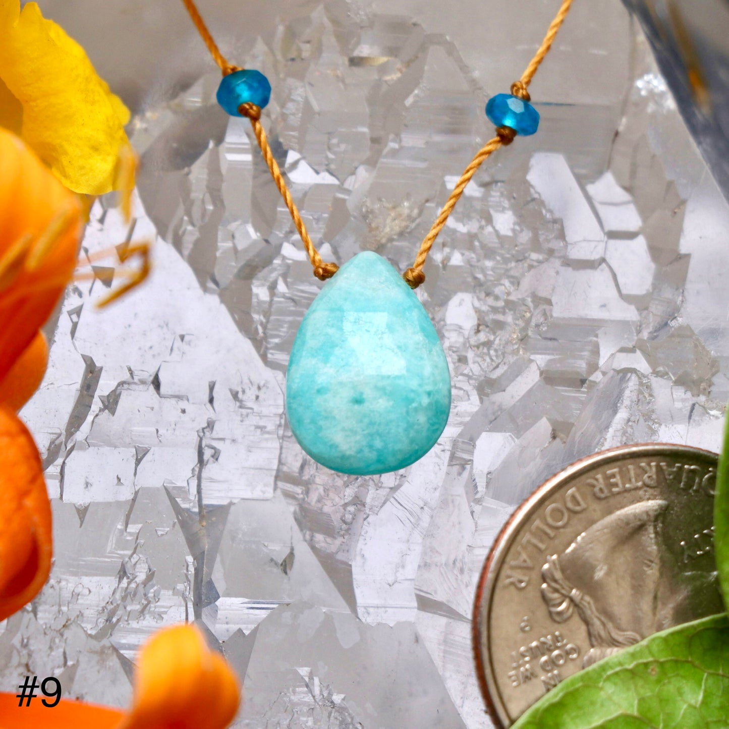 Aqua Amazonite Rainbow Drop