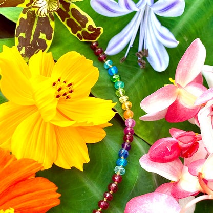 Ruby Short Rainbow Lei
