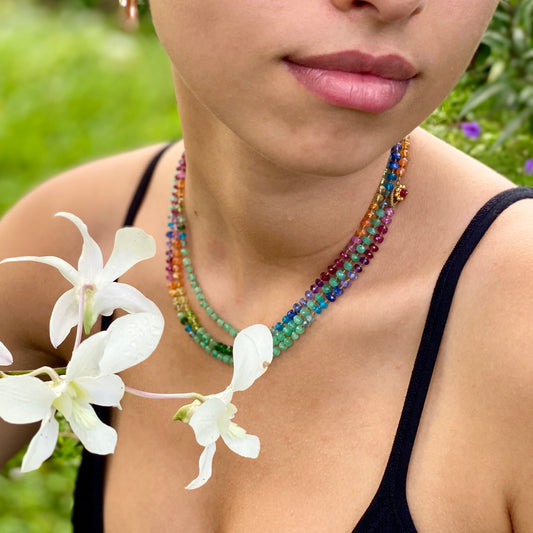 Colombian Emerald Rainbow Lei