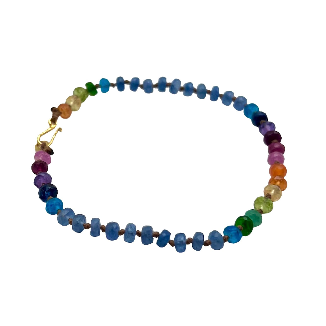 Blue Sapphire Rainbow Bracelet